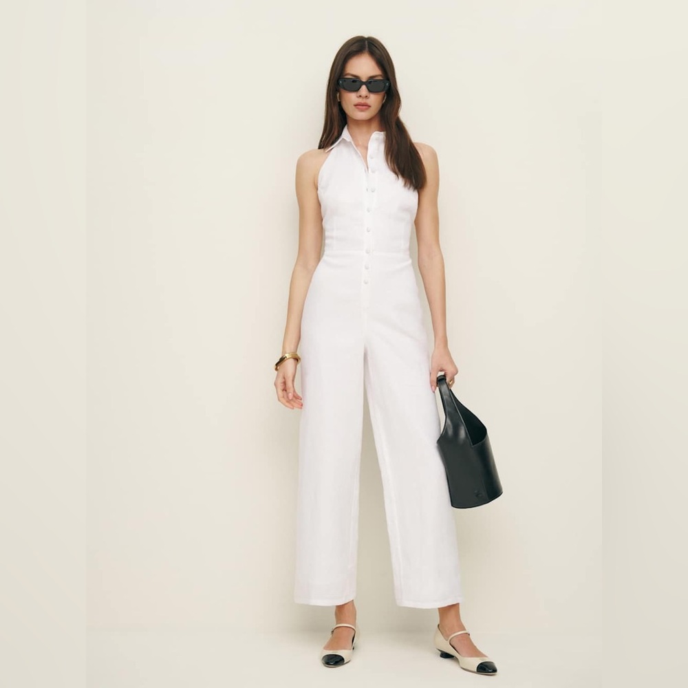 NWT - Reformation Ryan Linen Jumpsuit